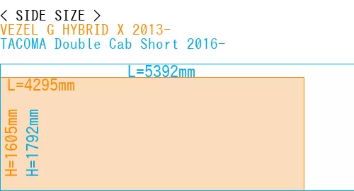 #VEZEL G HYBRID X 2013- + TACOMA Double Cab Short 2016-